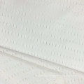 White Super Elastic Breathable Stretch Spandex Nylon Mesh Fabrics for Sports Short Sleeve